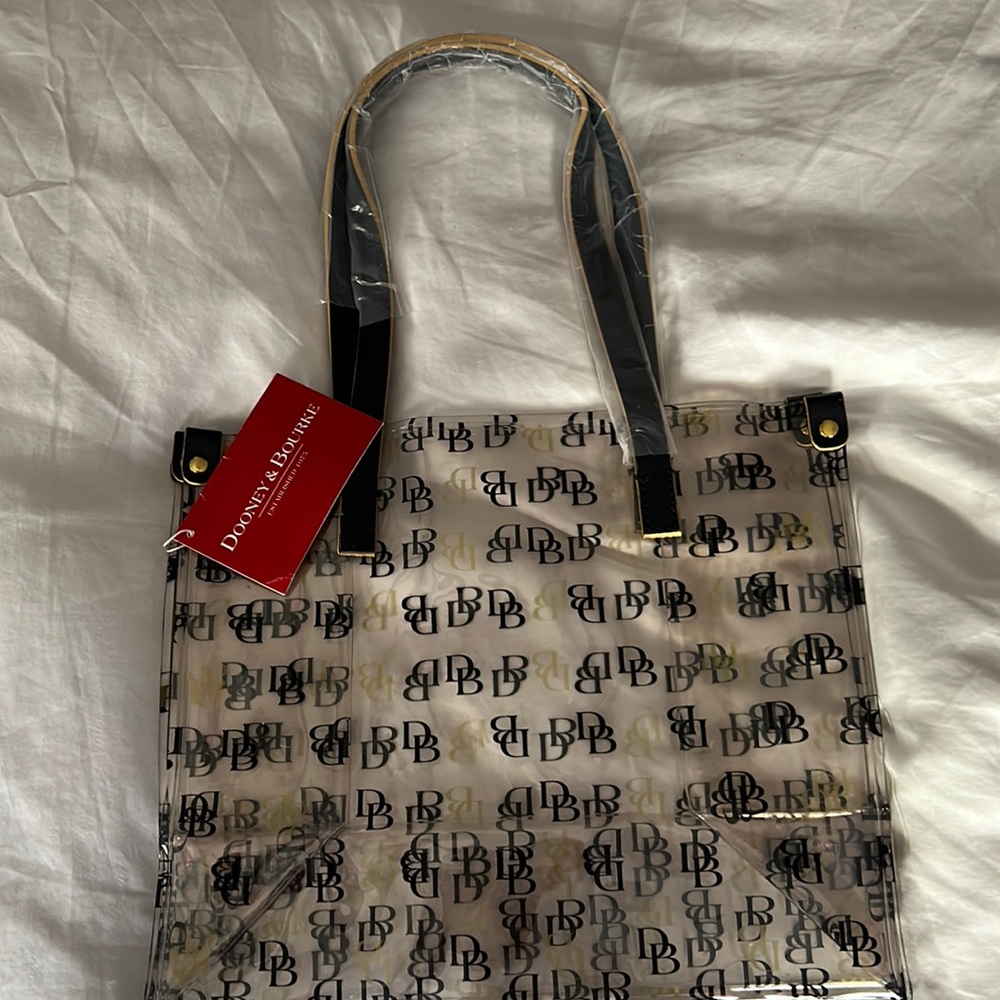 Authentic New Dooney & Bourke clear bag